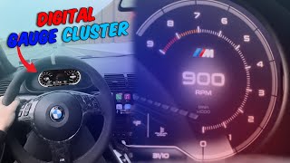 Installing a DIGITAL GAUGE CLUSTER in my 20 year old BMW [upl. by Attenat]