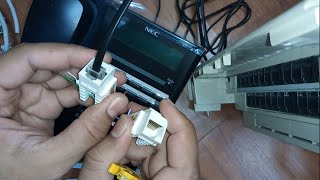 How to connect cables NEC SL2100 communications System Rj45 to Rj11 keystone jack connectivity [upl. by Arte]