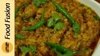 BBQ Baingan brinjal Ka Bharta Recipe By Food Fuision [upl. by Rramal]