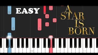 Lady Gaga amp Bradley Cooper  Shallow EASY Piano Tutorial [upl. by Enert]