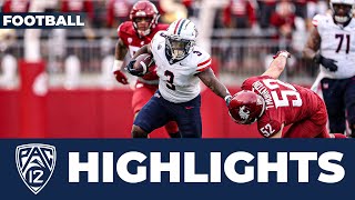 Arizona vs No 19 Washington State Football Highlights  2023 Season [upl. by Airtemad]