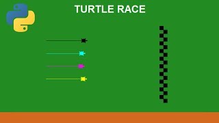 Python Tutorial  Turtle Race Game 12 [upl. by Hakim]