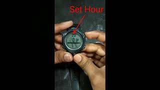 How To Set Time Digital Watch [upl. by Nosloc]