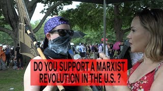 Do You Want A Marxist Revolution Antifa Protesters Answer [upl. by Inkster]