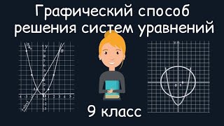 Графический способ решения систем уравнений Алгебра 9 класс [upl. by Rihat]