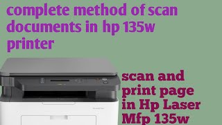 how to scan and print page in Hp Laser Mfp 135w printer  how to scan page HpLaserMfp135wPrinter [upl. by Solracsiul23]