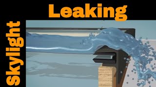 Skylight leaking on flat roof explained [upl. by Enamart]