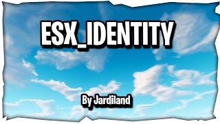 ESX Identity menu  FiveM  Jardiland [upl. by Attiuqaj]