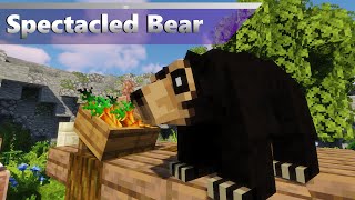 Spectacled Bear  Alexs Mobs Zoo Minecraft 1165 Zoo [upl. by Odo]