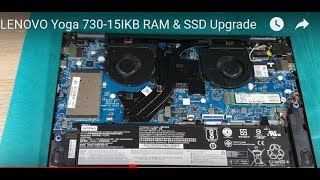 LENOVO Yoga 73015IKB RAM amp SSD Upgrade [upl. by Nylegna]