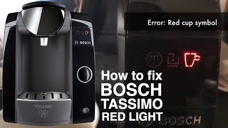 Bosch Tassimo Red Light  How To Fix [upl. by Nadiya967]