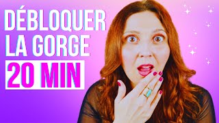 DÉBLOQUER la GORGE pour chanter ‼️ échauffement vocal complet en 20 min [upl. by Christal]