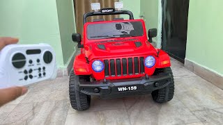 RC Jeep Wrangler Unboxing amp Testing  Ride on Jeep  24Ghz Remote Control Car  Shamshad Maker 🔥🔥 [upl. by Alyacim]