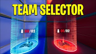 How To Make A Team Selector In Fortnite Creative 2024 [upl. by Blankenship]