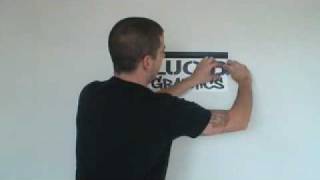 Vinyl Wall Decal Application Instructions [upl. by Herwick]