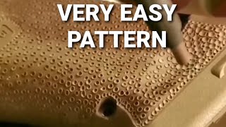 Glock stippling easiest pattern DIY tips and techniques tutorial [upl. by Howey]