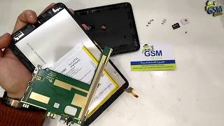 Tablet Alcatel OneTouch PiXi Disassembly for repair  Gsm Guide [upl. by Ahsonek]