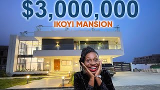 Inside 3 Million 6 Bedroom Mansion in Ikoyi Lagos Nigeria [upl. by Annaik]