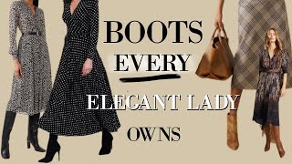 5 CLASSIC Boots for Ladies FALL amp AUTUMN [upl. by Esom]