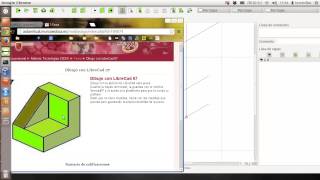 Práctica con librecad 07 [upl. by Llyrat]