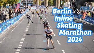 Berlin Inline Skating Marathon 2024  360 video block C from start to 34km [upl. by Assitruc314]