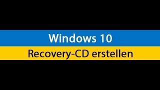 Windows 10 Wiederherstellungslaufwerk erstellen  Deutsch German [upl. by Nirrok]