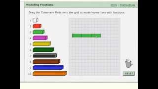 multiplicación usando las regletas cuisenaire on line [upl. by Ettenoitna]