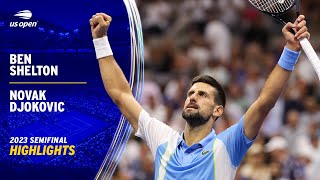 Ben Shelton vs Novak Djokovic Highlights  2023 US Open Semifinal [upl. by Otsirave]