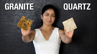 Granite vs Quartz Countertops  Everything you need to know [upl. by Ajup]