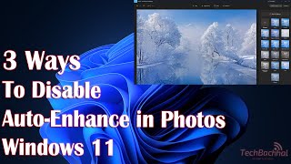 3 Ways to Disable AutoEnhance in Photos on Windows 11 [upl. by Herrington]