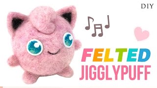 DIY Needlefelt Jigglypuff Make Miniature Pokemon Toys [upl. by Amahcen]