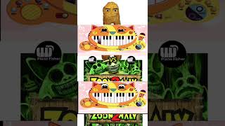 Zoonomaly 2 Theme Vs Gedagedigedagedago Meme  On Cat 😺 Piano Tune shorts [upl. by Aicertap]