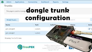 Configuring inbound amp outbound GSM chandongle connections in FreePBX [upl. by Silin]