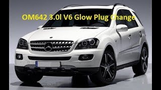 Mercedes Chrysler OM642 V6 Diesel Glow Plug Change [upl. by Nahsin]