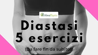 Diastasi 5 esercizi da fare fin da subito [upl. by Iclehc]