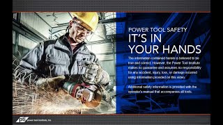 Power Tool Safety — Its In Your Hands [upl. by Raviv]