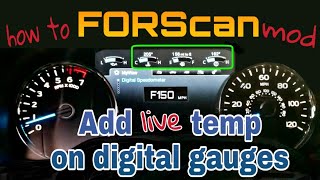 Forscan ford f150 add temperature on gauges [upl. by Sklar]