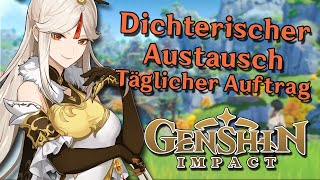 Dichterischer Austausch  Täglicher Auftrag  Genshin Impact [upl. by Rafaello626]