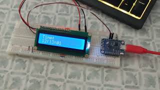 Display internet time on an LCD with wemos D1 ESP8266 [upl. by Issej240]