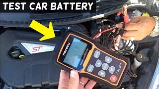 HOW TO TEST CAR BATTERY AND ALTERNATOR [upl. by Moia]