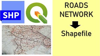 Extract Roads Networks to Shapefile  Step by Step Using QGIS [upl. by Aliet]