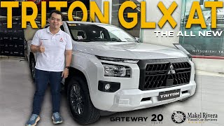 Mitsubishi Triton GLX AT 2024  White Diamond  Visual And Sound Car Reviews [upl. by Bissell]