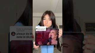 SINGING ADELES HARDEST NOTE😳 adele singingchallenge viralreel viraltiktok pophits hits hard [upl. by Chita]