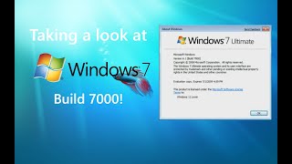 Taking a look at Windows 7 Build 7000 [upl. by Summers]