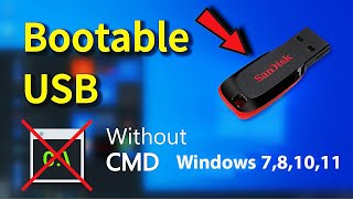 How To Create Windows 781011 Bootable USB or Bootable External Hard Disk [upl. by Ruosnam]