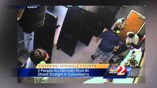 Surveillance video shows accidental shooting at gun range [upl. by Libbi]