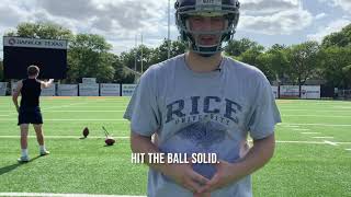 How to kick a football the best NFL kickers focus on quality reps using a field goal kicking app [upl. by Garber]