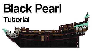 Minecraft Ship Tutorial The Black Pearl [upl. by Shriner]