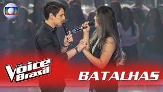 Anna e Dan cantam Quando a Chuva Passar nas Batalhas  The Voice Brasil  5ª Temporada [upl. by Ellehs]