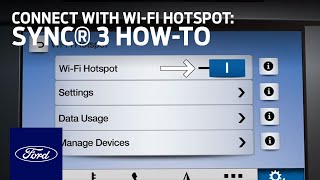 FordPass™ Connect with WiFi Hotspot Overview  SYNC 3 HowTo  Ford [upl. by Rehtul]